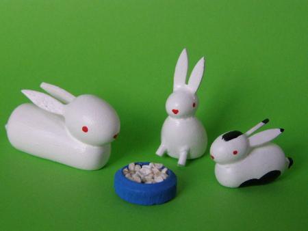 Bild zum Artikel Kaninchen-Familie, 4-teilig